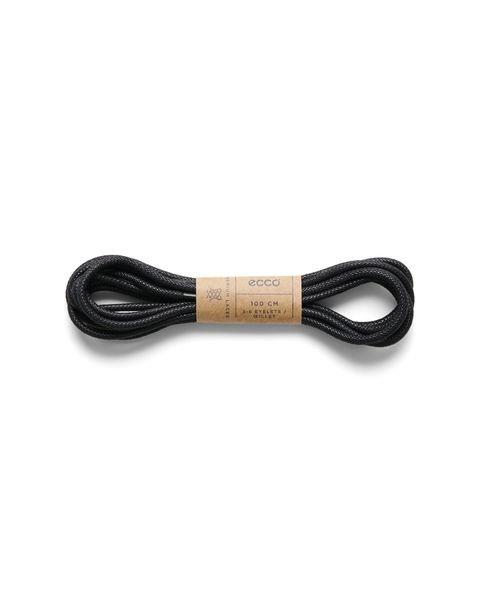 ECCO Round Laces Black