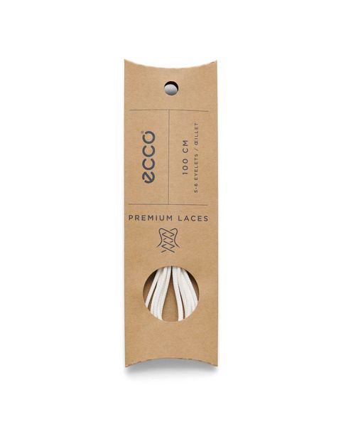 ECCO Round Laces White