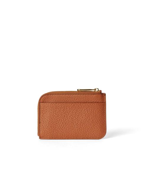 ECCO Card Case Zipped Brown